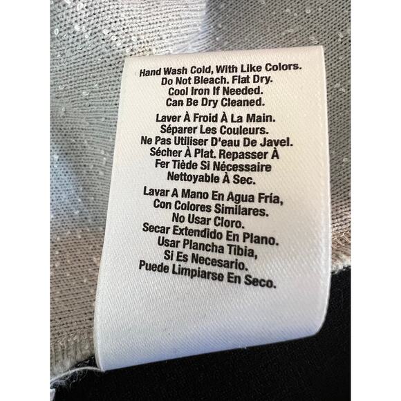 DKNY B & W Color Block Sleeveless Faux Leather Cap Sleeve Over Knee Dress Size 6 - Picture 9 of 10